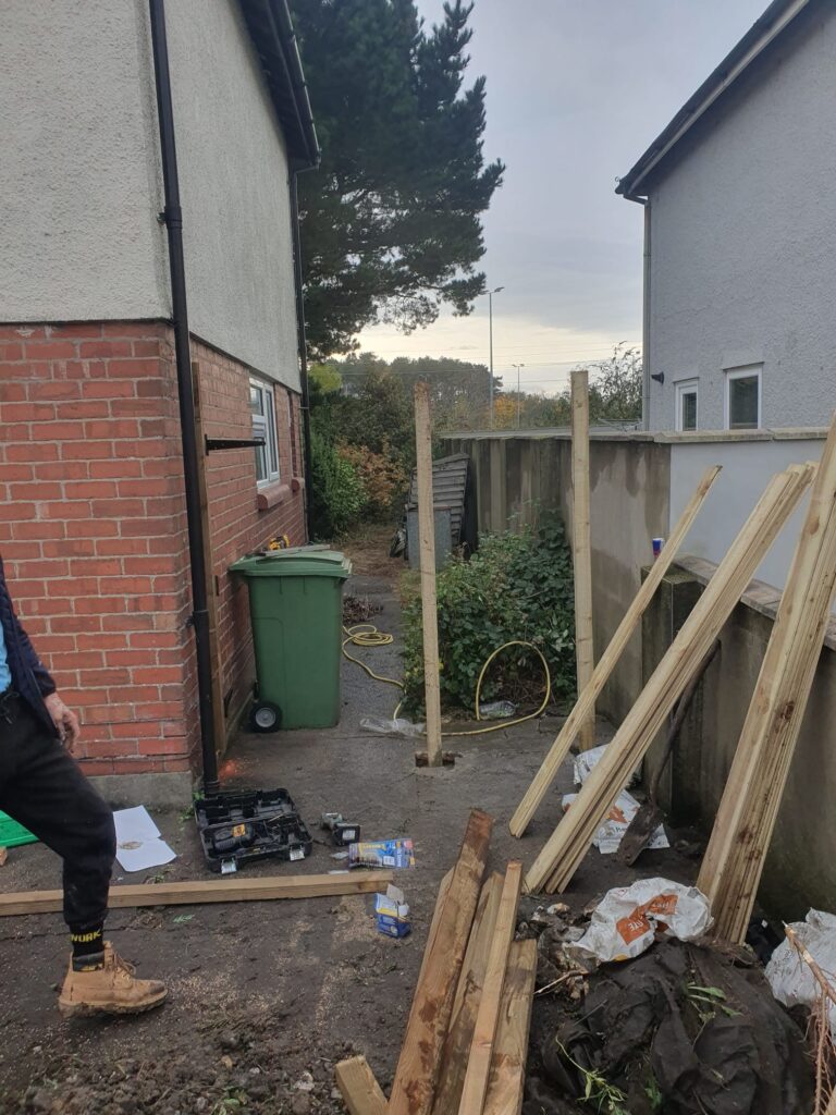 Garden fencing rumney