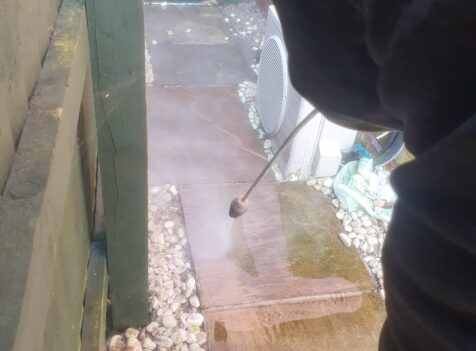 patio paving jet wash Rhiwinder