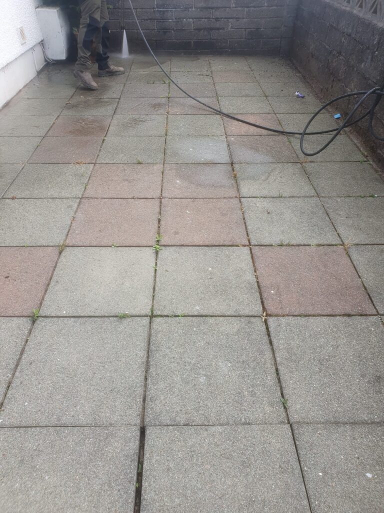 Jet Washing Patio In Port Talbot