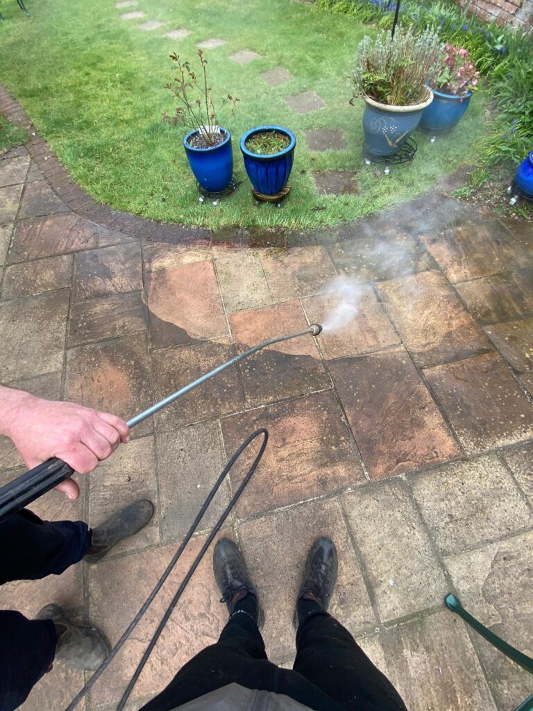 Patio Cleaning in Crowbridge